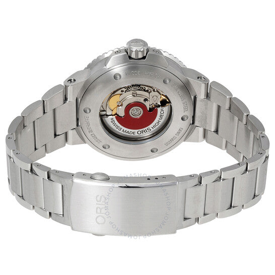 ساعة أوريس أكويس أوتوماتيكية للرجال بمينا أزرق