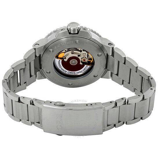 ساعة أوريس أكويس ديت أوتوماتيكية للرجال بمينا أخضر