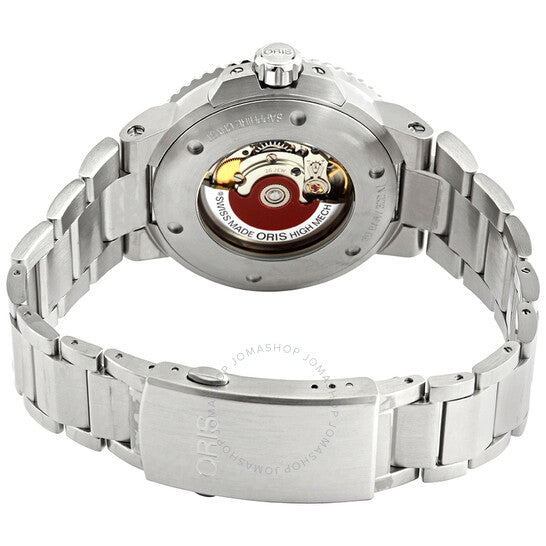 ساعة أوريس أكويس ديت أوتوماتيكية للرجال بمينا أسود