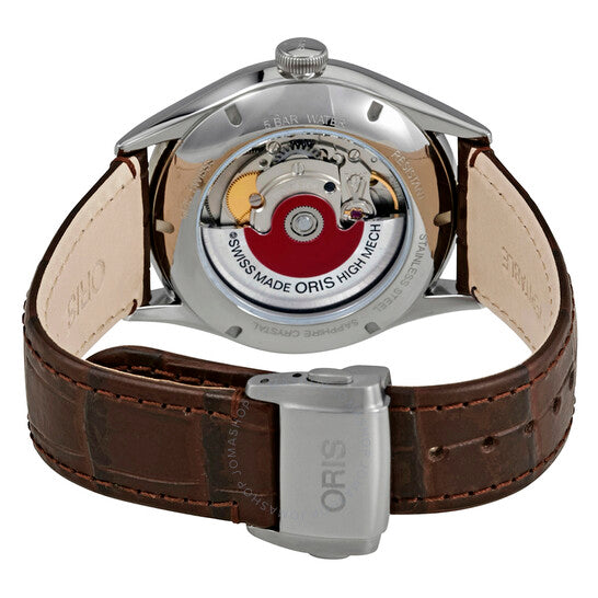 ساعة أوريس أرتيليه ديت أوتوماتيكية للرجال بمينا رمادي