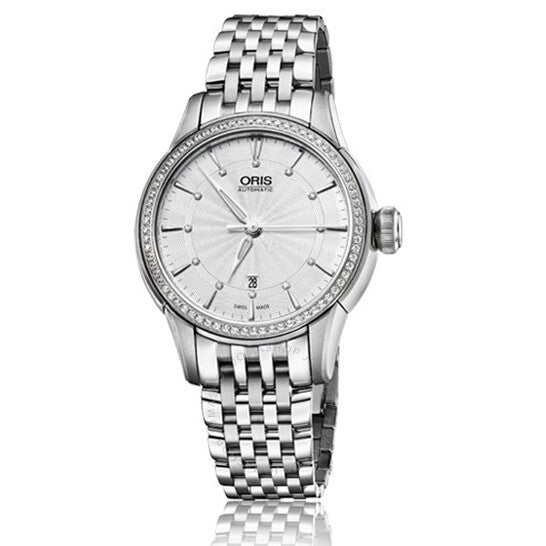 Oris, Artelier Date Silver Dial Stainless Steel Ladies Watch