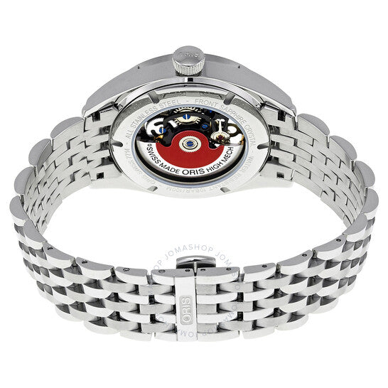 ساعة أوريس أرتيكس أوتوماتيكية للرجال بمينا هيكلي أسود