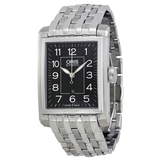 Oris, Automatic Black Dial Stainless Steel Watch 561-7657-4034MB