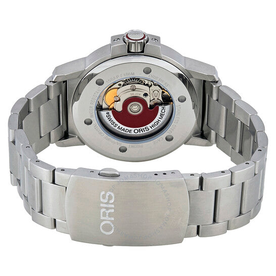 ساعة أوريس BC3 أوتوماتيكية للرجال بمينا أزرق