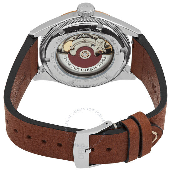 ساعة أوريس بيج كراون أوتوماتيكية للرجال بمينا أزرق