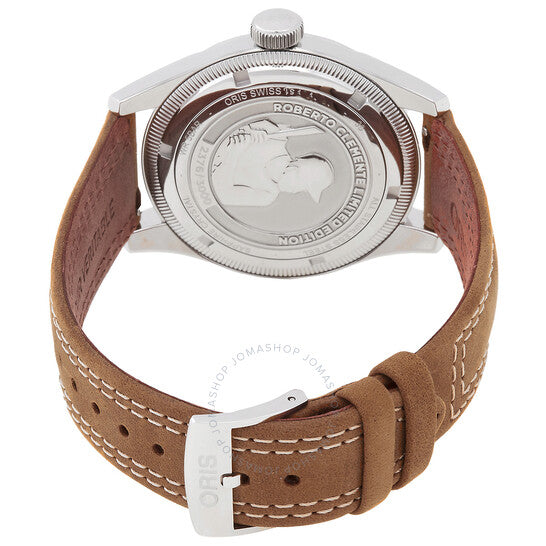 ساعة أوريس بيج كراون أوتوماتيكية بمينا أبيض