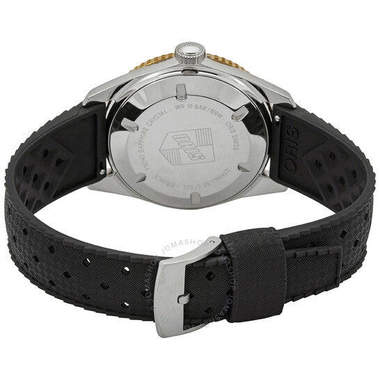 ساعة أوريس دايفرز سيكستي فايف أوتوماتيكية للرجال بمينا أخضر