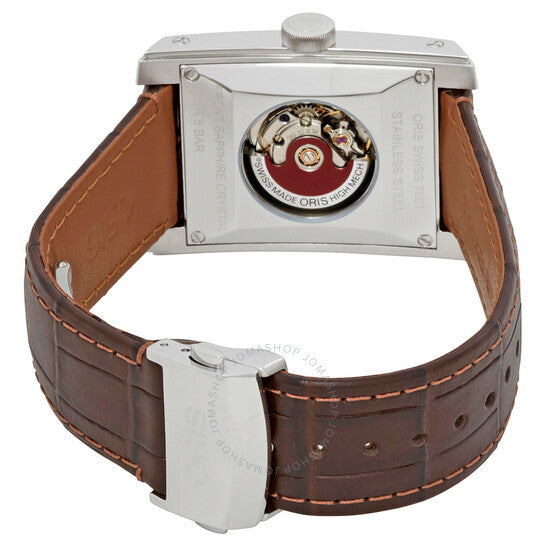 Oris, Rectangular Date Automatic Silver Dial Men's Watch