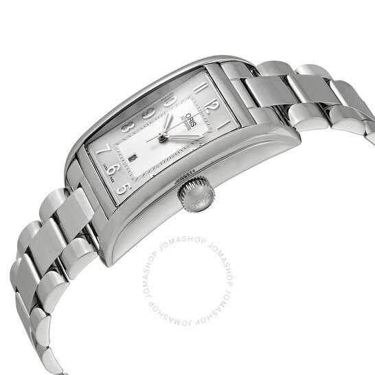 Oris, Rectangular Silver Dial Stainless Steel Men's Watch 561-7693-4061MB