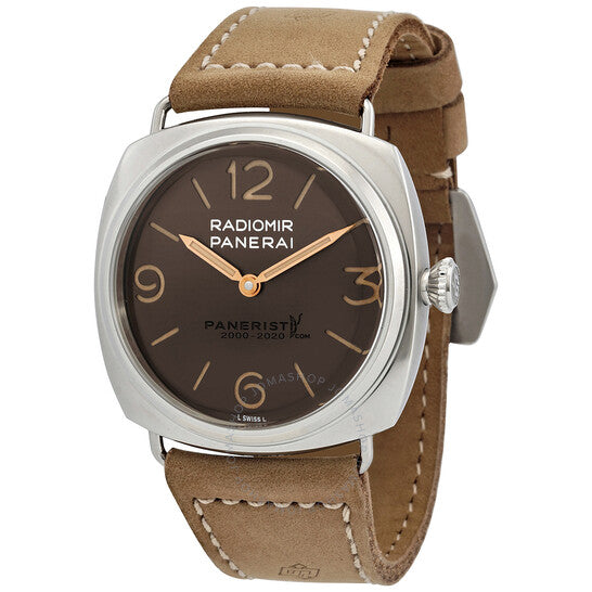 Panerai, Radiomir Venti Hand Wind Brown Dial Men's Watch