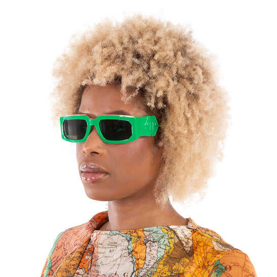 نظارة شمسية نسائية مستطيلة خضراء من فيليب بلين