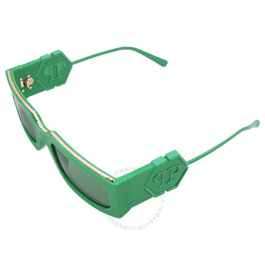 نظارة شمسية نسائية مستطيلة خضراء من فيليب بلين