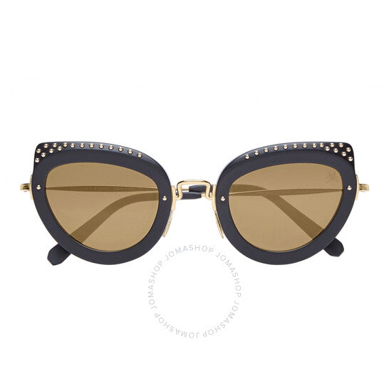 Philipp Plein, Jacqueline Gold Mirrored Cat Eye Ladies Sunglasses