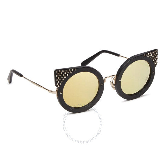Philipp Plein, Katy Gold Mirrored Cat Eye Ladies Sunglasses