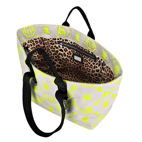 Monogram Print Nylon Tote Bag