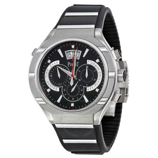 Piaget, Polo Chronograph Automatic Black Dial Rubber Men's Watch