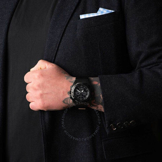 بولانتي، ساعة فاليانت كرونوغراف كوارتز للرجال بمينا أسود