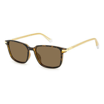 Polarized Brown Square Men's Sunglasses