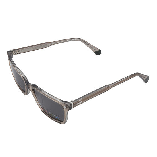Polarized Grey Rectangular Men's Sunglasses