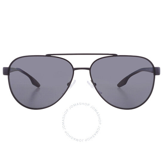 نظارة شمسية برادا لينيا روسا، رمادية مستقطبة للرجال