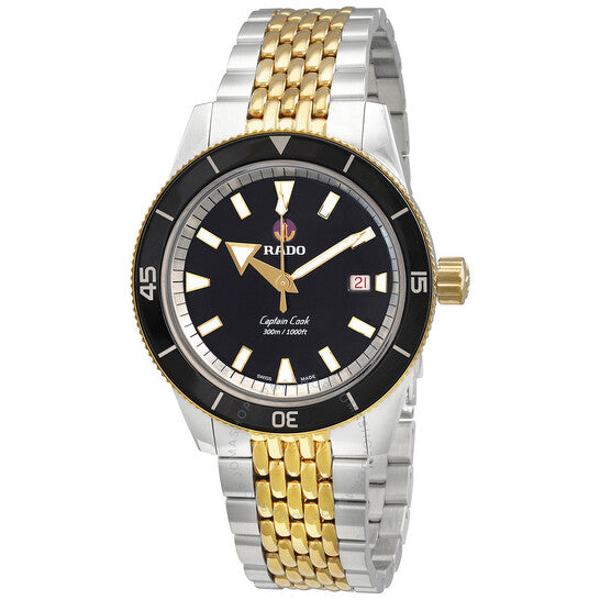 Rado, Captain Cook Automatic Black Dial Men's Watch