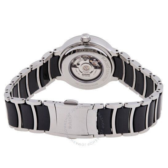 رادو، ساعة سينتريكس أوتوماتيكية للسيدات بمينا أسود من الألماس