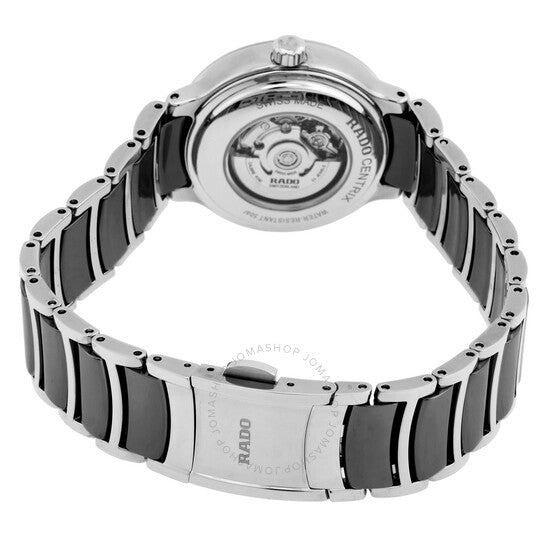 رادو، ساعة سينتريكس أوتوماتيكية للسيدات بمينا أسود من الألماس