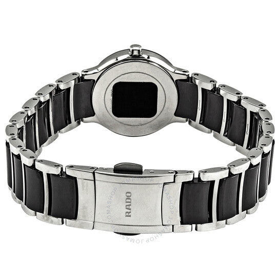 Rado, Centrix Black Dial Steel and Ceramic Ladies Watch