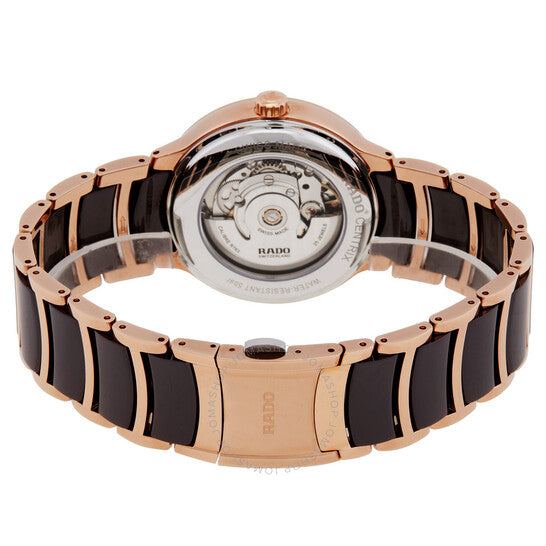 رادو، ساعة سينتريكس دايموندز أوتوماتيكية للسيدات بمينا بني