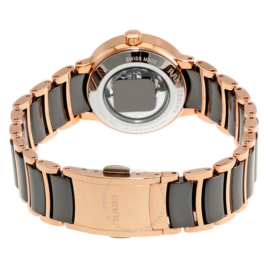 رادو، ساعة سنتركس إس أوتوماتيكية بمينا سوداء للسيدات