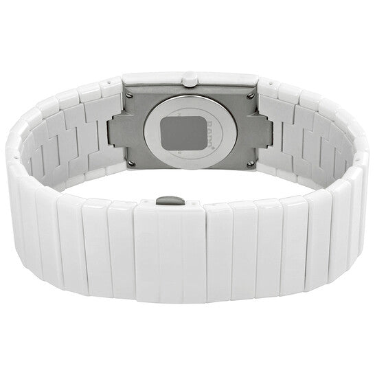 Rado, Ceramica Gold Dial White Ceramic Ladies Watch