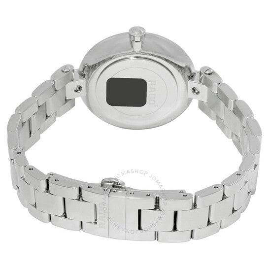 رادو، ساعة نسائية كوبول بمينا فضية من الفولاذ المقاوم للصدأ