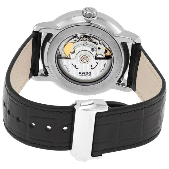 Rado, DiaMaster Automatic Blue Dial Black Leather Men's Watch