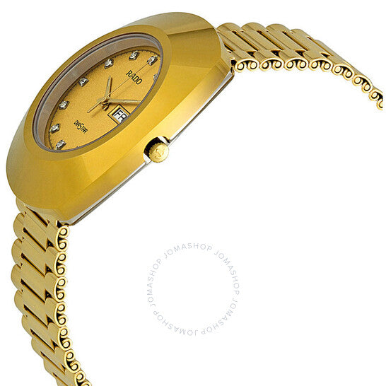 Rado, Diastar Quartz Diamond Gold Dial Men's Watch