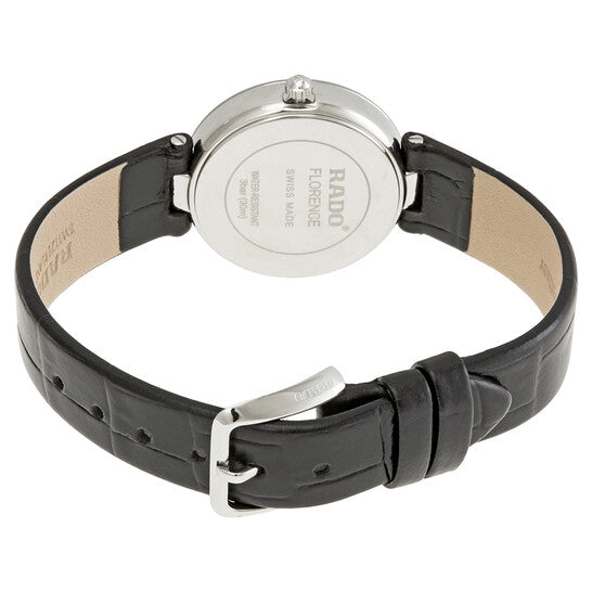 رادو، ساعة فلورنس كوارتز نسائية بمينا بيضاء