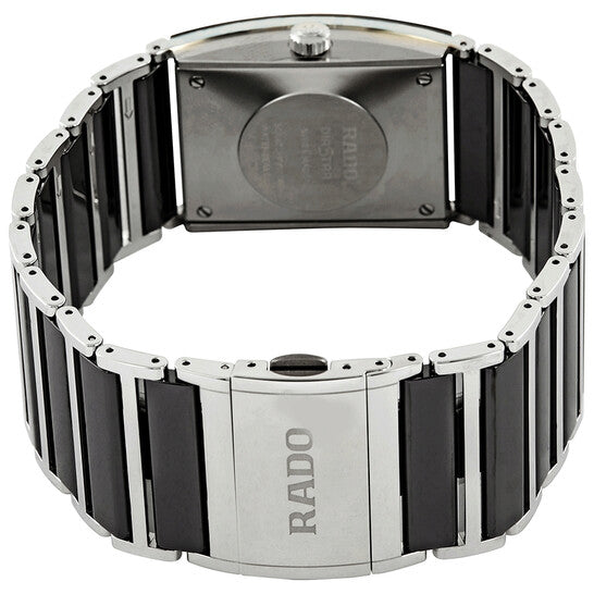 Rado, Integral Black Dial Ladies Two Tone Watch