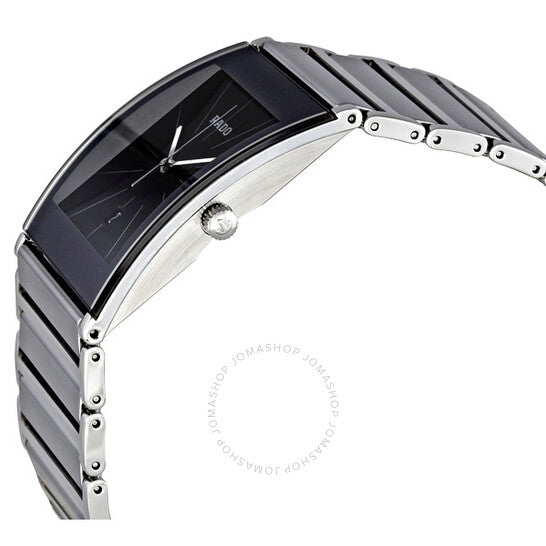 Rado, Integral XL Black Dial Stainless Steel Men's Watch