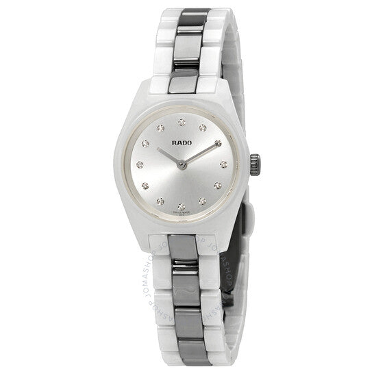 Rado, Specchio Silver Dial Ladies Two Tone Watch