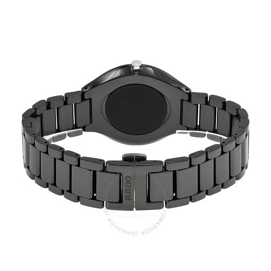 Rado, Thinline Black Dial Ceramic Men's Watch