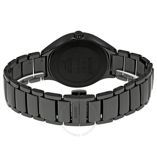 Rado, True Automatic Black Dial Black Ceramic Men's Watch