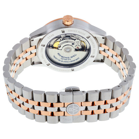 ساعة ريموند ويل فريلانسر أوتوماتيكية للرجال بمينا أسود