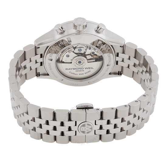 ساعة ريموند ويل فريلانسر كرونوغراف أوتوماتيكية للرجال بمينا أزرق