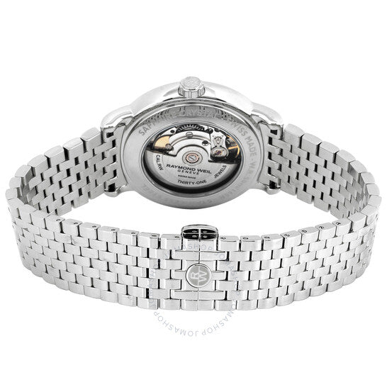 ساعة رايموند ويل مايسترو أوتوماتيكية للرجال بمينا أسود