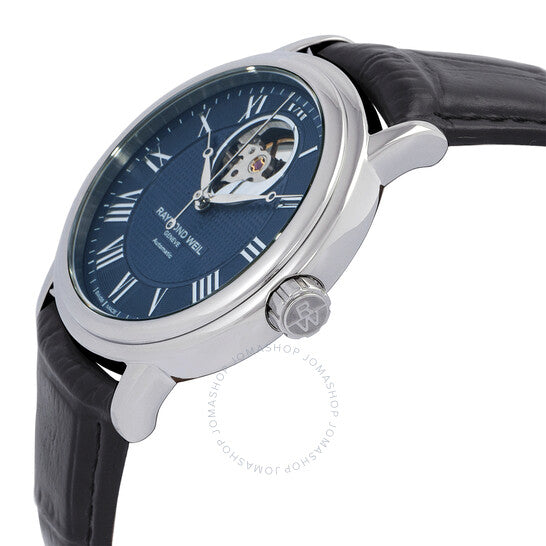 ساعة رايموند ويل مايسترو أوتوماتيكية للرجال بمينا أزرق