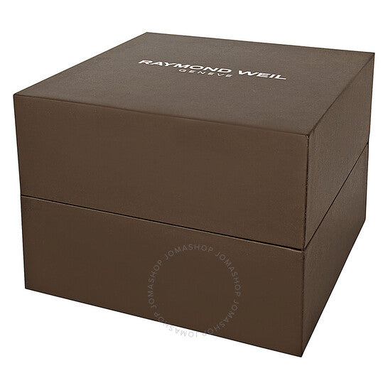 Raymond Weil, Tradition Black Dial Black Leather Men's Watch