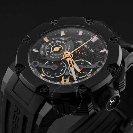 Rebellion, Predator Chronograph Automatic Black Dial Men's Watch