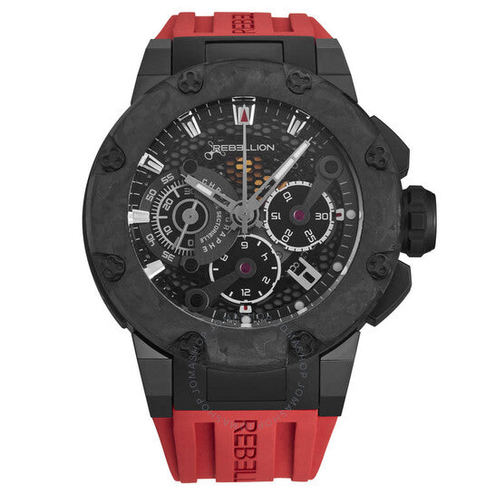 Rebellion, Predator Chronograph Automatic Black Dial Men's Watch