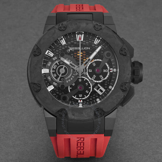 Rebellion, Predator Chronograph Automatic Black Dial Men's Watch