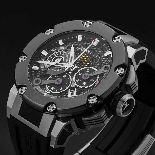 Rebellion, Predator Chronograph Automatic Black Dial Men's Watch