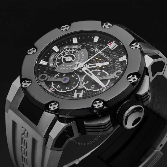 Rebellion, Predator Chronograph Automatic Black Dial Men's Watch